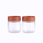 YERA Omega Stackable Glass Jars JR1000, 975ml, Set of 2 Pack