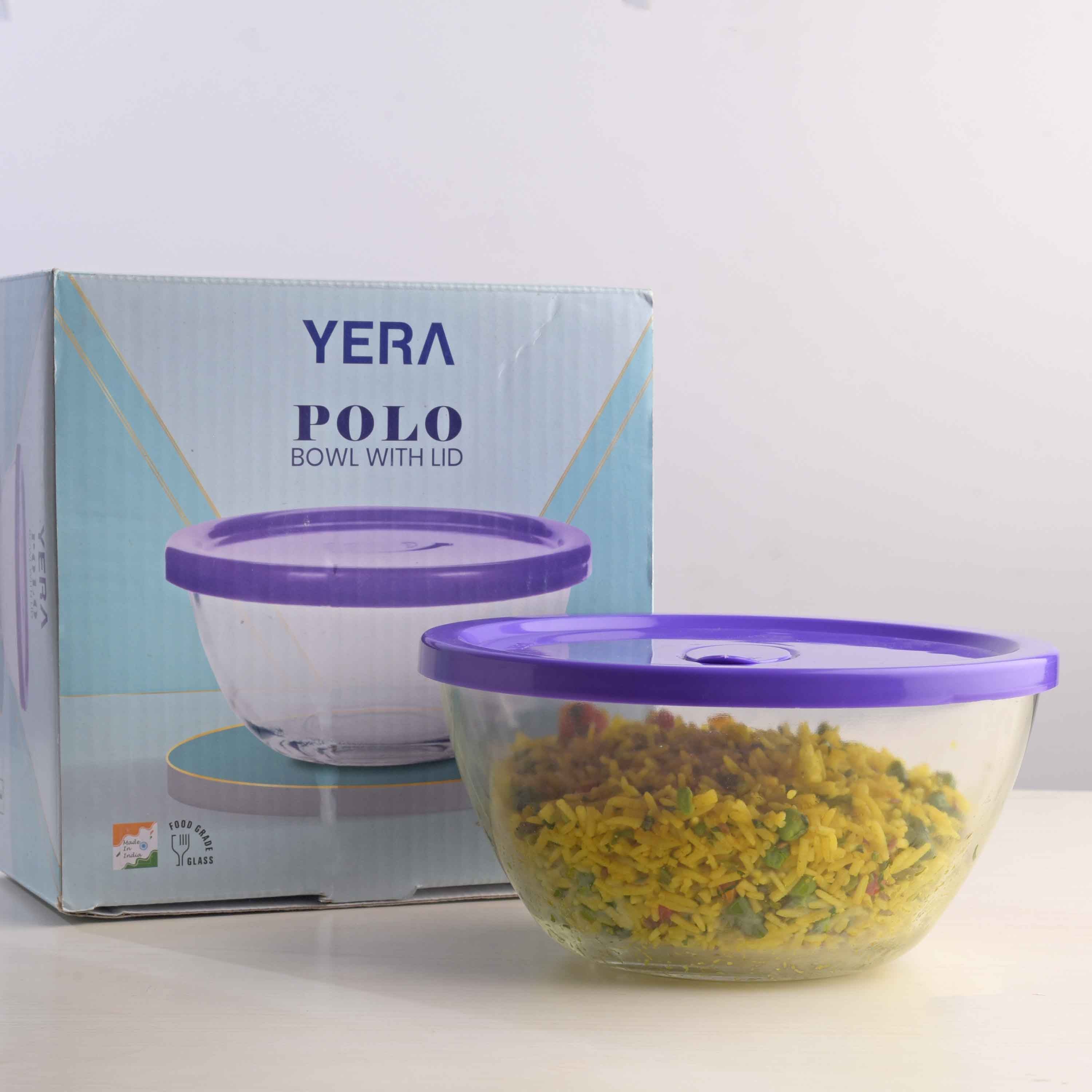 YERA Polo Glass Bowl B35FL, 990ml, 1 pc Pack