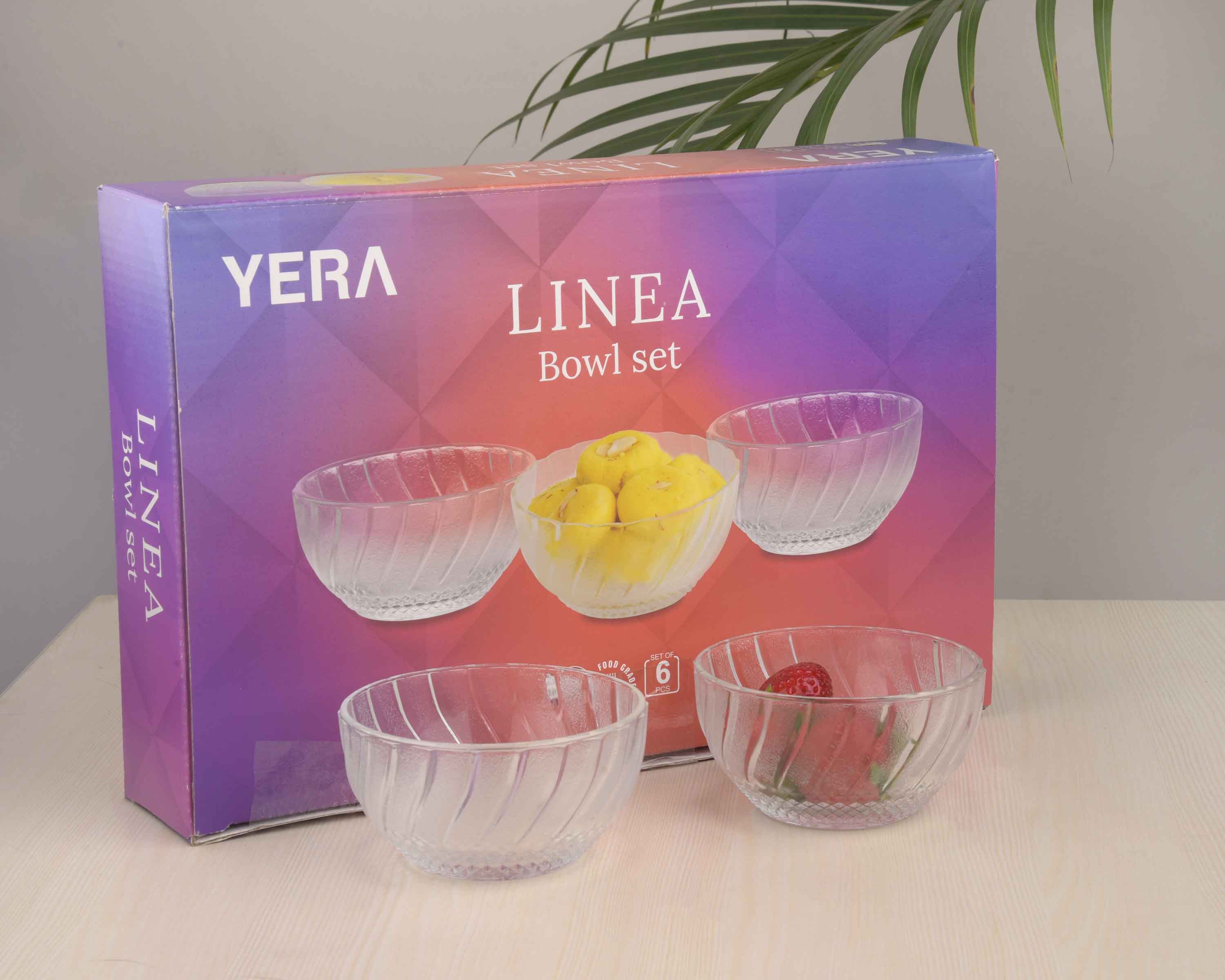 YERA Linea Glass Bowl B7FF – Modern Serving & Dessert Bowls
