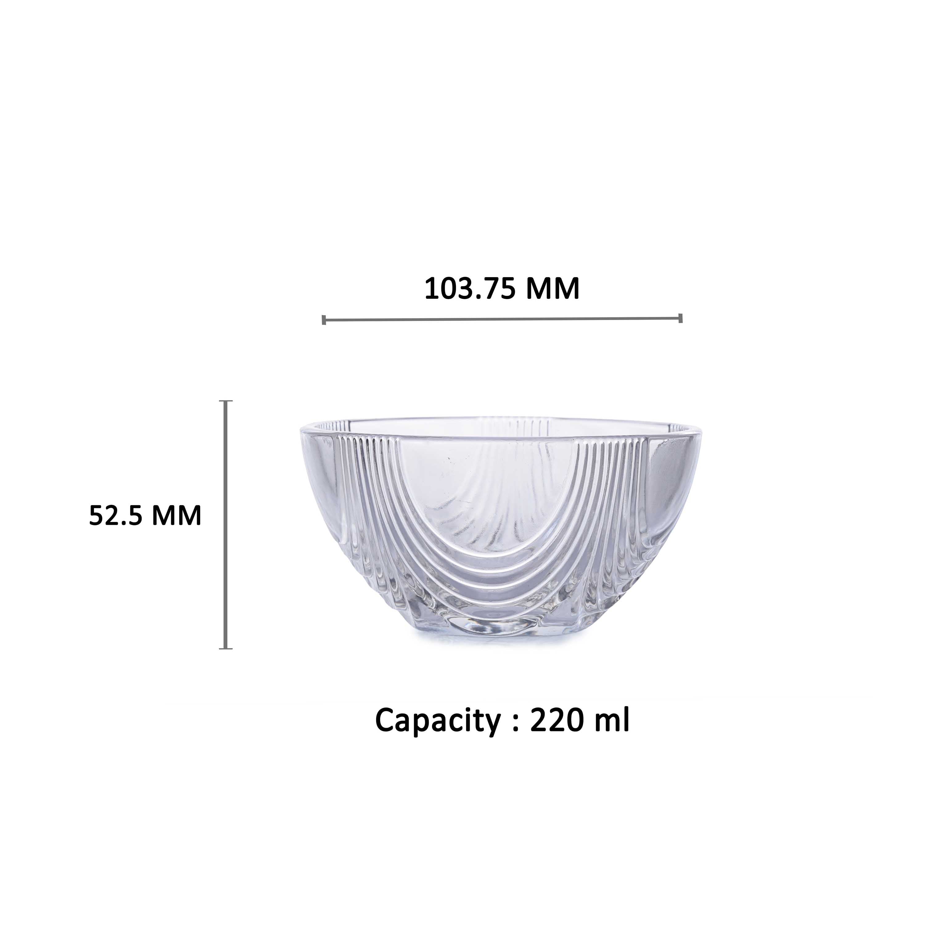 YERA Pacifica Glass Bowl B7PC – Elegant Serving & Dessert Bowls