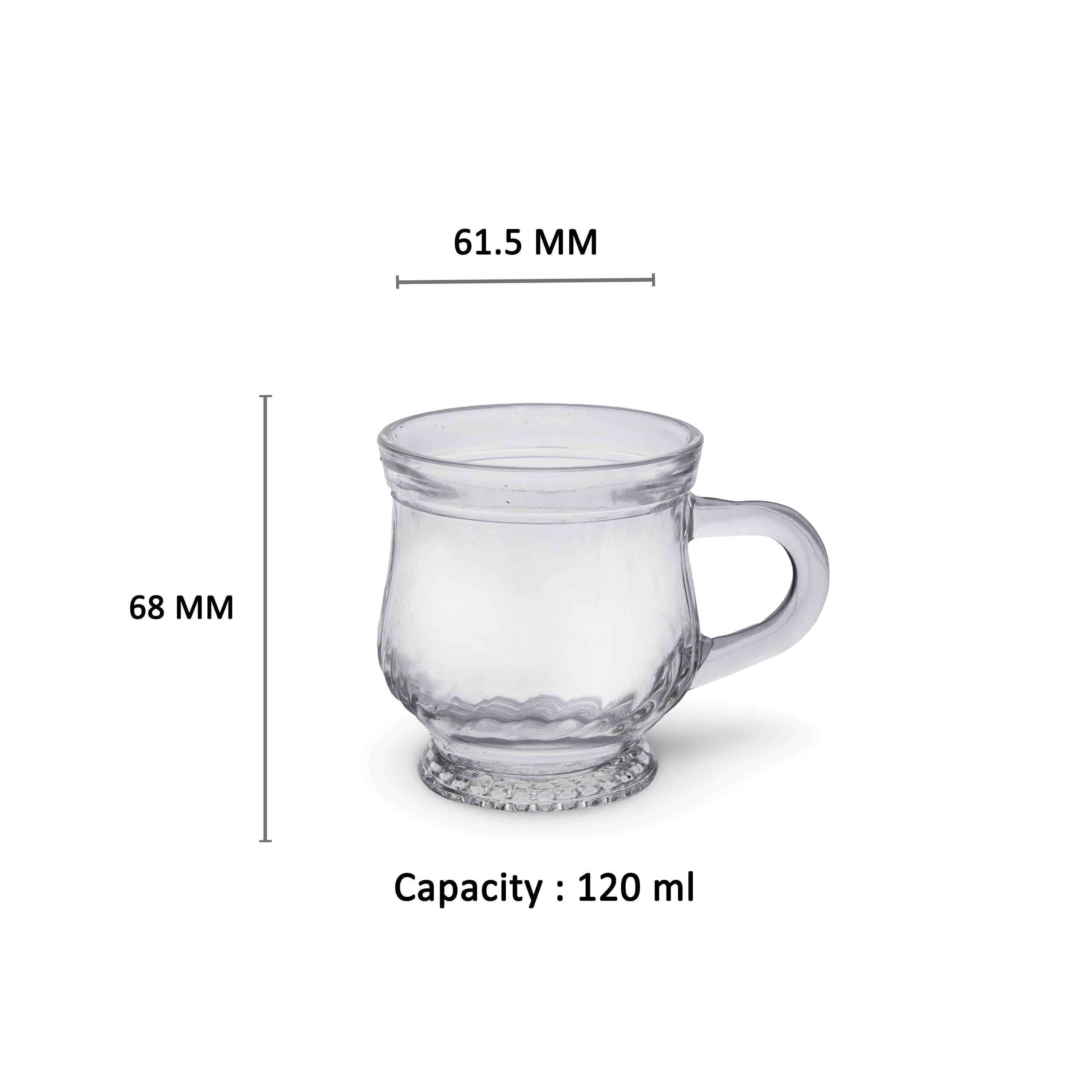 YERA Comfort Glass Tea CT4FS - Plain, 225ml, Set of 6 Pack