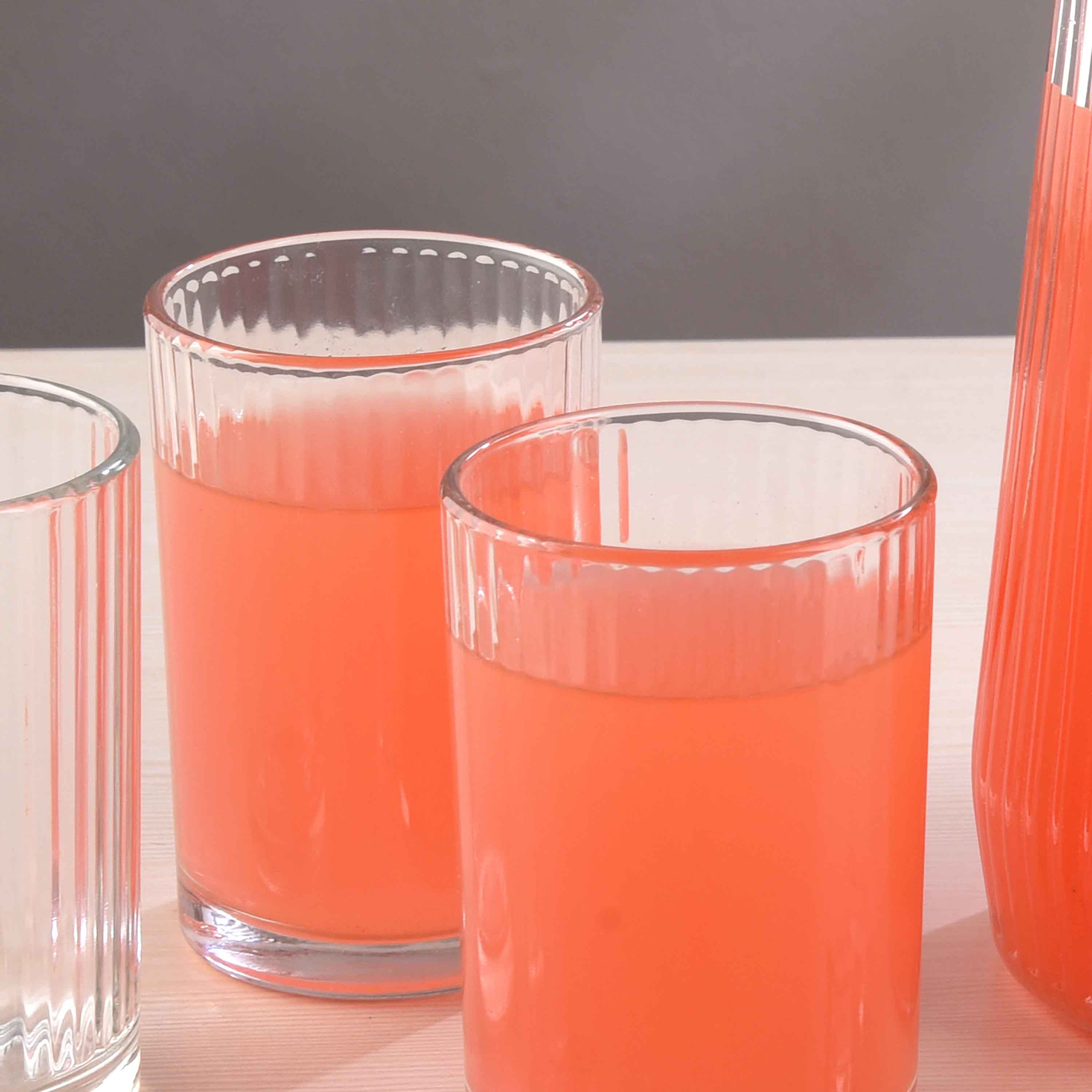 YERA Clear Sip Juice Set (GS1200 + TS8P26), 210ml – Juice Jug with Glass Set