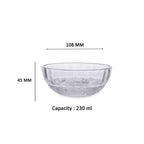 YERA Delight Glass Pudding Set (BP35M25 + BP8M25) – Premium Serving Bowl Set