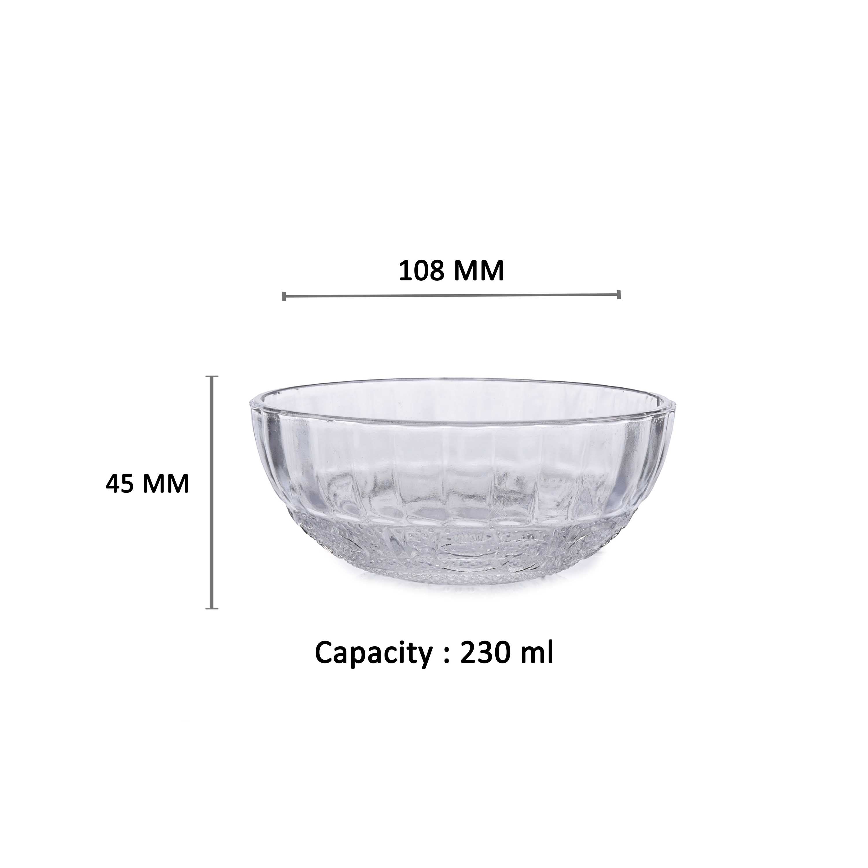 YERA Delight Glass Pudding Set (BP35M25 + BP8M25) – Premium Serving Bowl Set