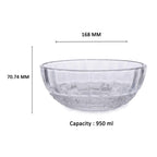 YERA Delight Glass Pudding Set (BP35M25 + BP8M25) – Premium Serving Bowl Set