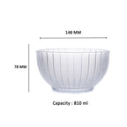 YERA Evelyn Glass Pudding Set (B27FA + B7FA) – Designer Dessert Bowl Set