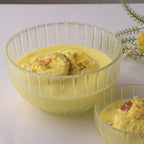 YERA Evelyn Glass Pudding Set (B27FA + B7FA) – Designer Dessert Bowl Set