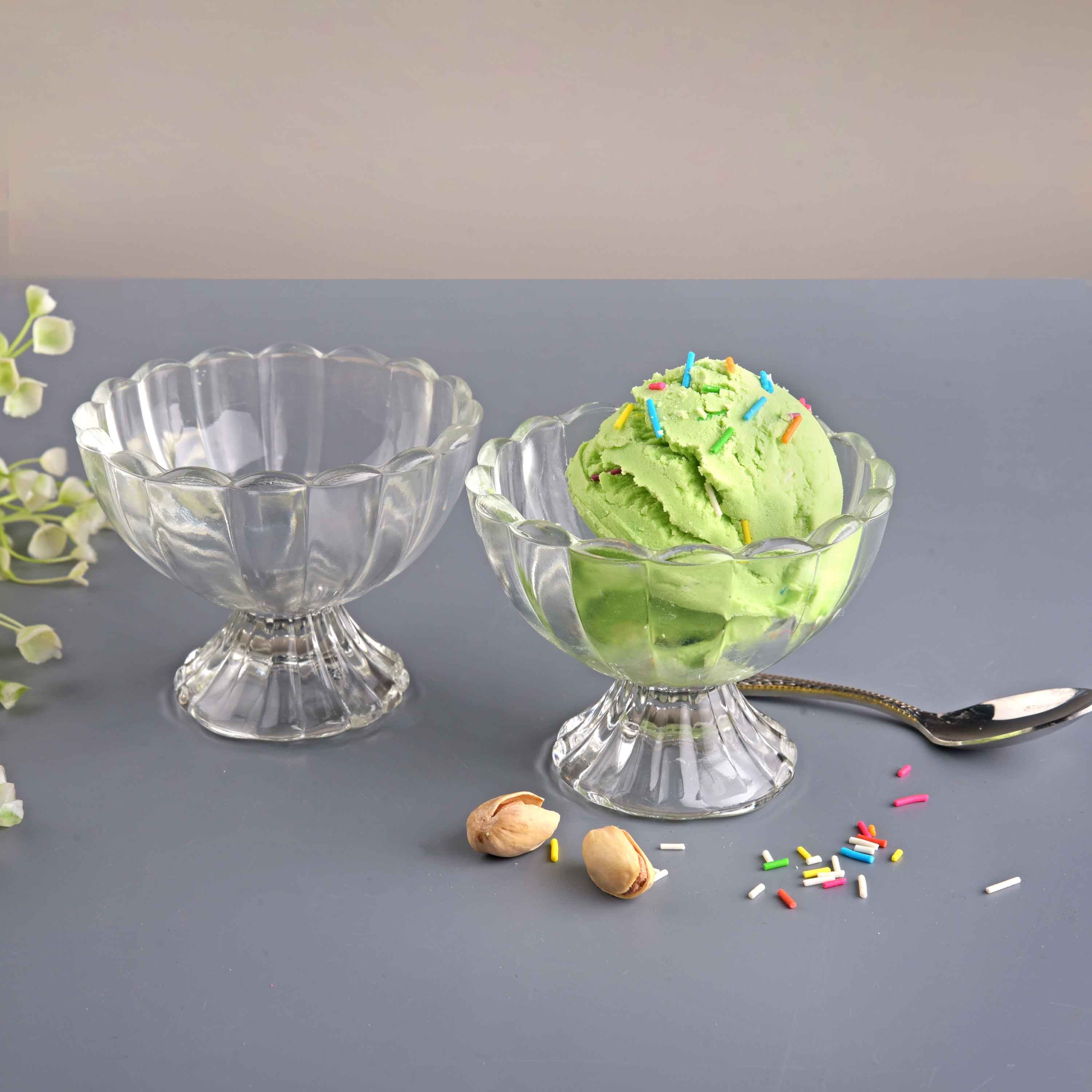 YERA Antarctic Glass Ice Cream Bowl IC4IF – Dessert & Ice Cream Serving Bowl