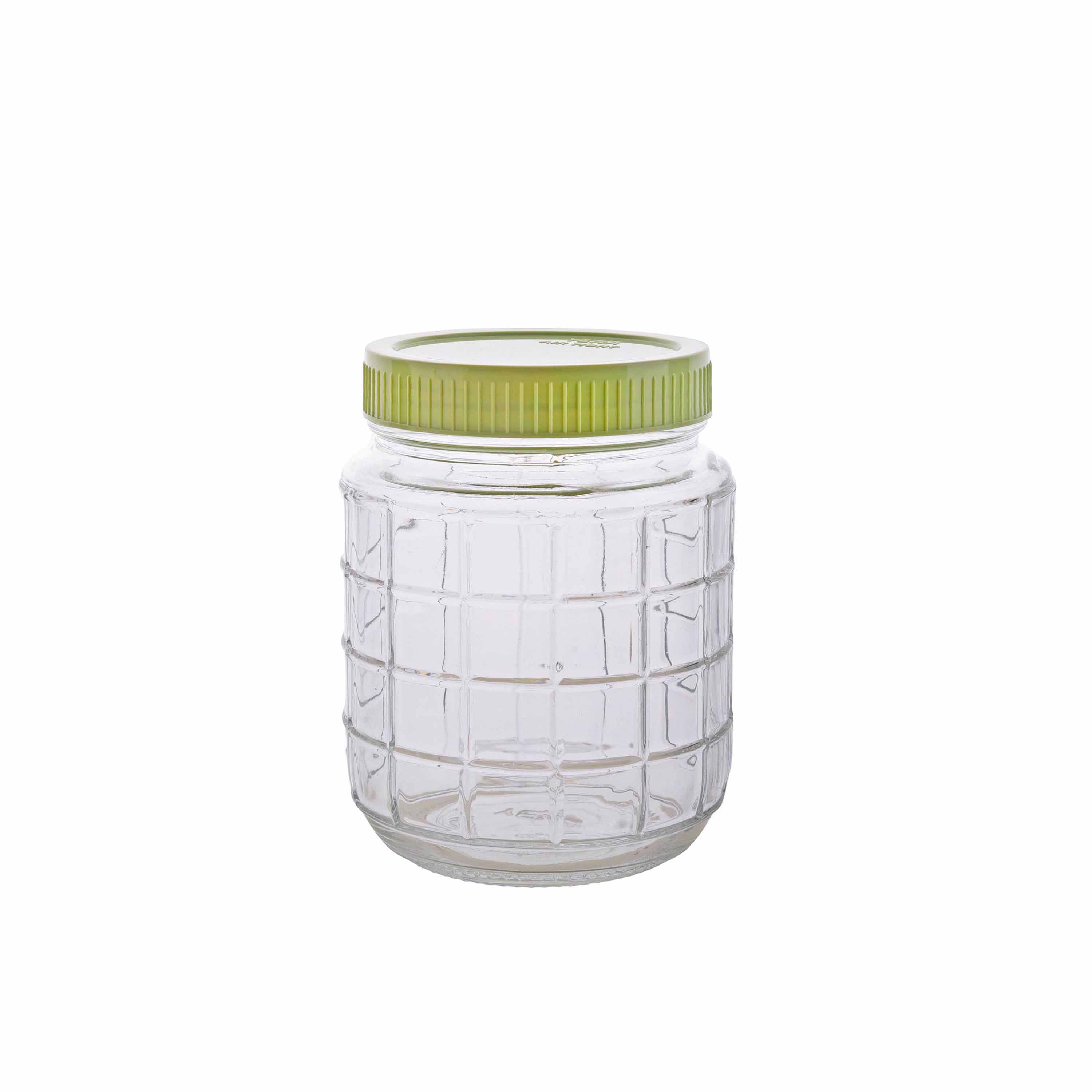 YERA Dublin Glass Jar JR1KGM22, 1220ml, 1 pc Pack