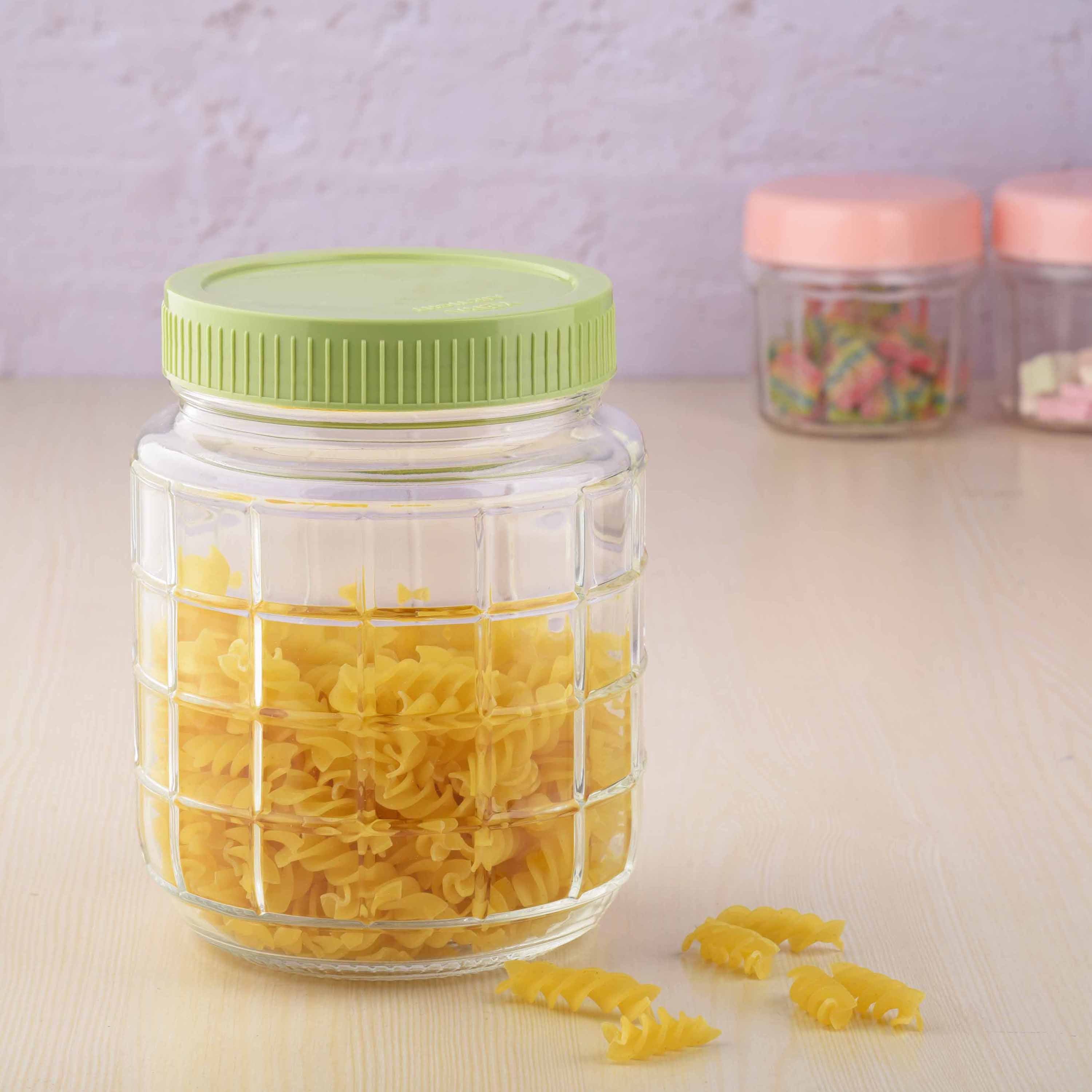 YERA Dublin Glass Jar JR1KGM22, 1220ml, 1 pc Pack