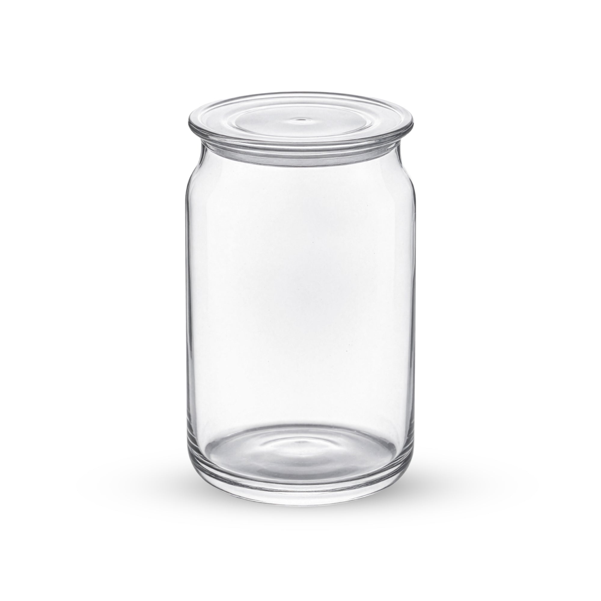 YERA Prima Evita-750 Glass Jar, 700ml, Set of 2 – Glass Storage Jars with Lid