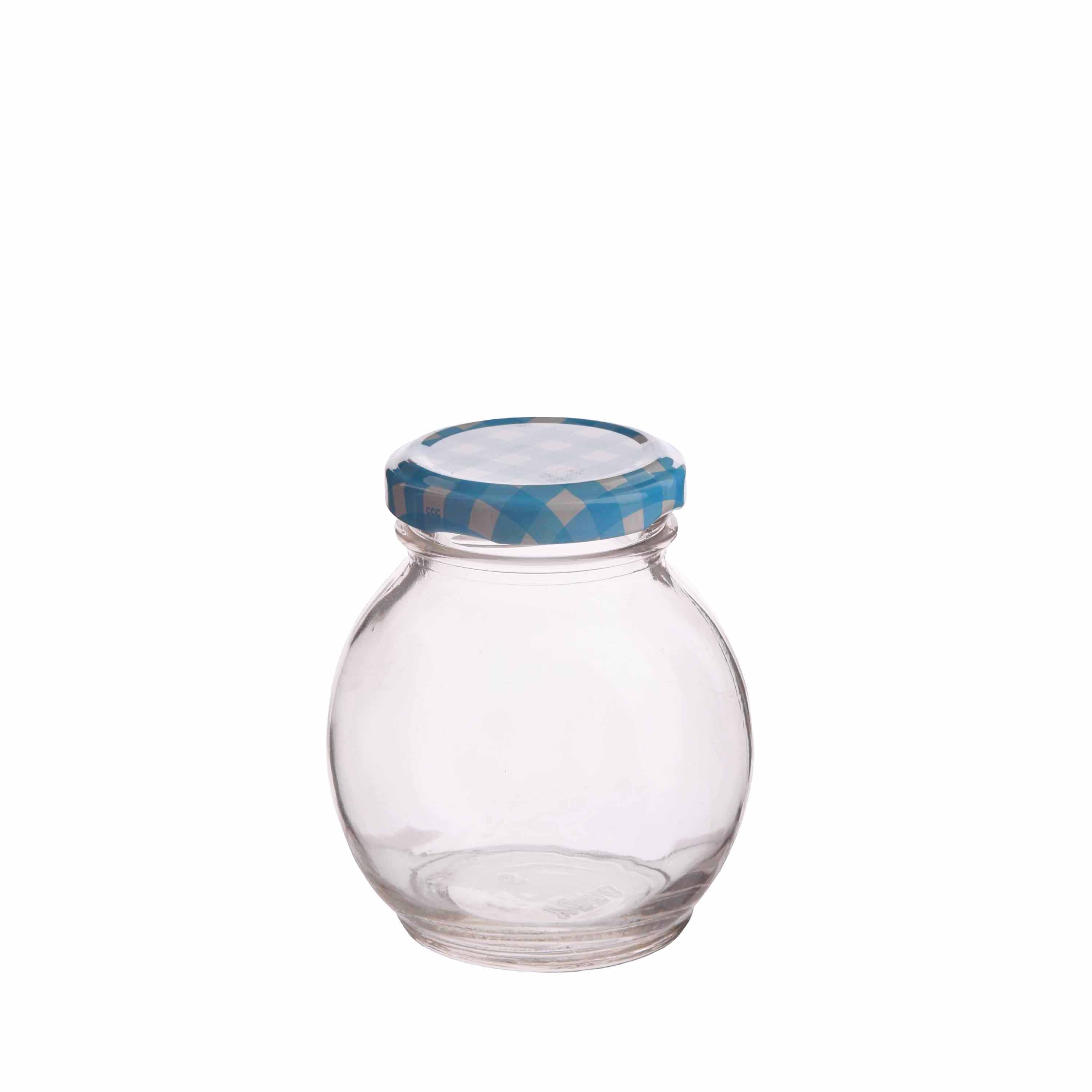 YERA Lucia Glass Jar JR245, 245ml, Set of 4 Pack