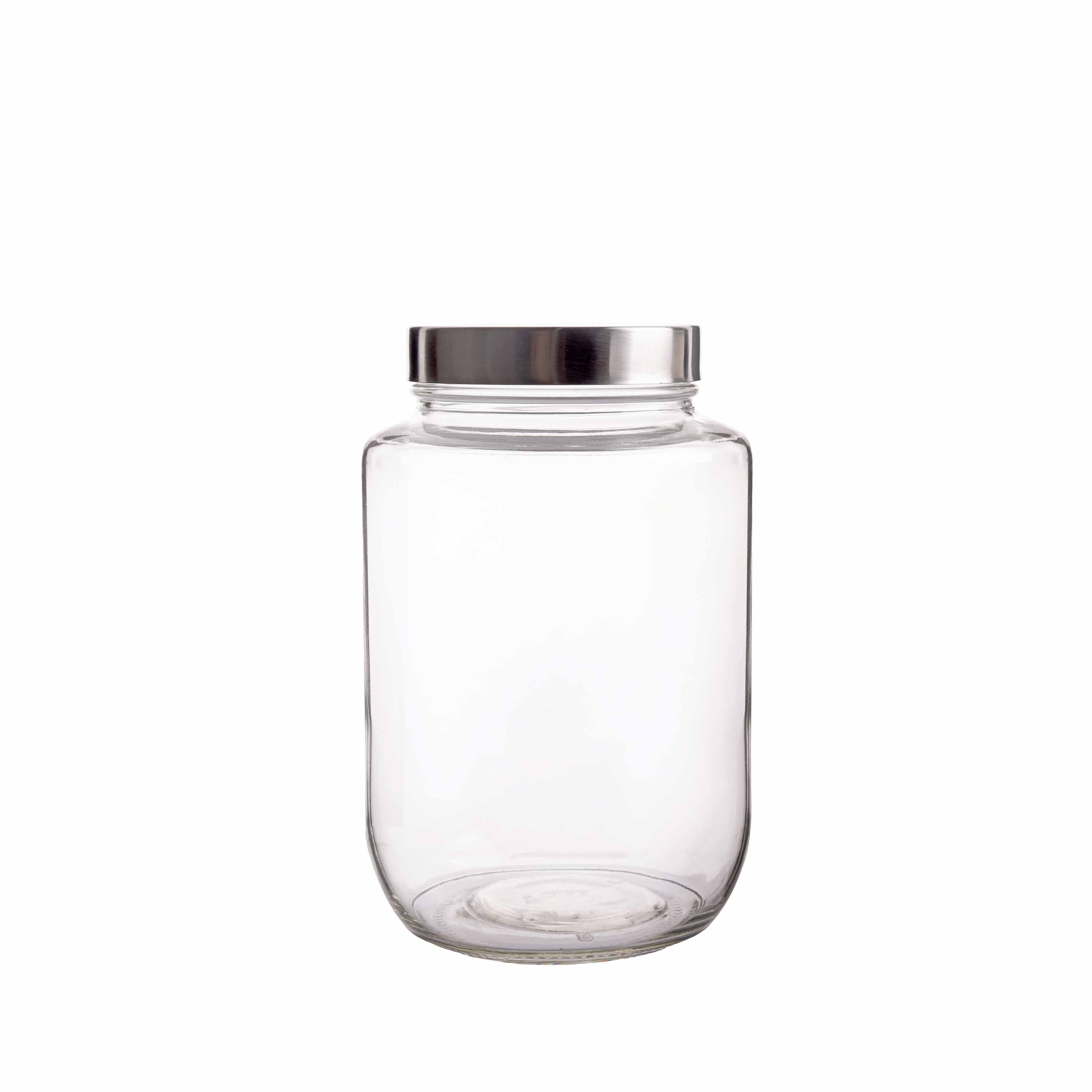 YERA Steelex Glass Jar JR-2ST, 2425ml, Set of 2 Pack