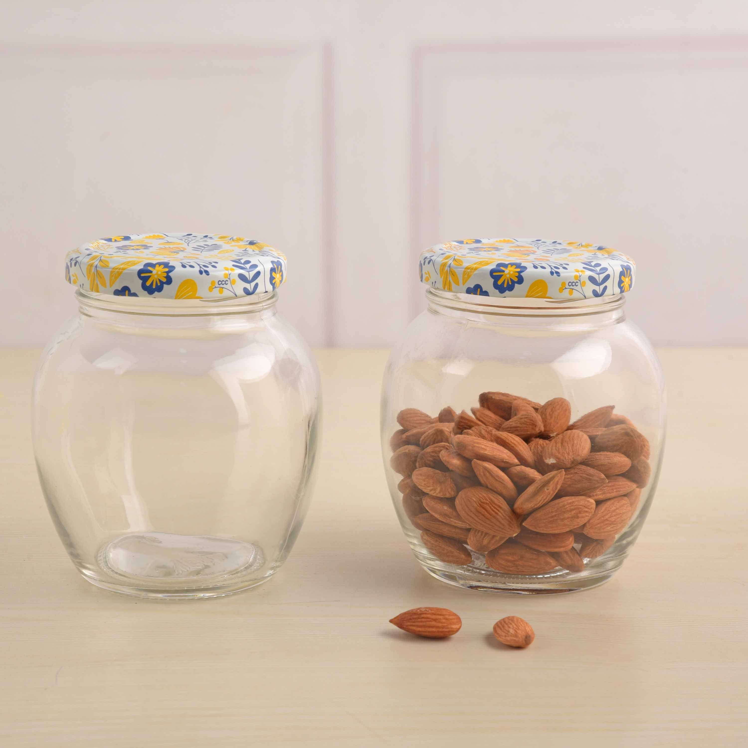 YERA Lucia Glass Jar JR375 - Yellow, 375ml, Set of 2/3 Pack
