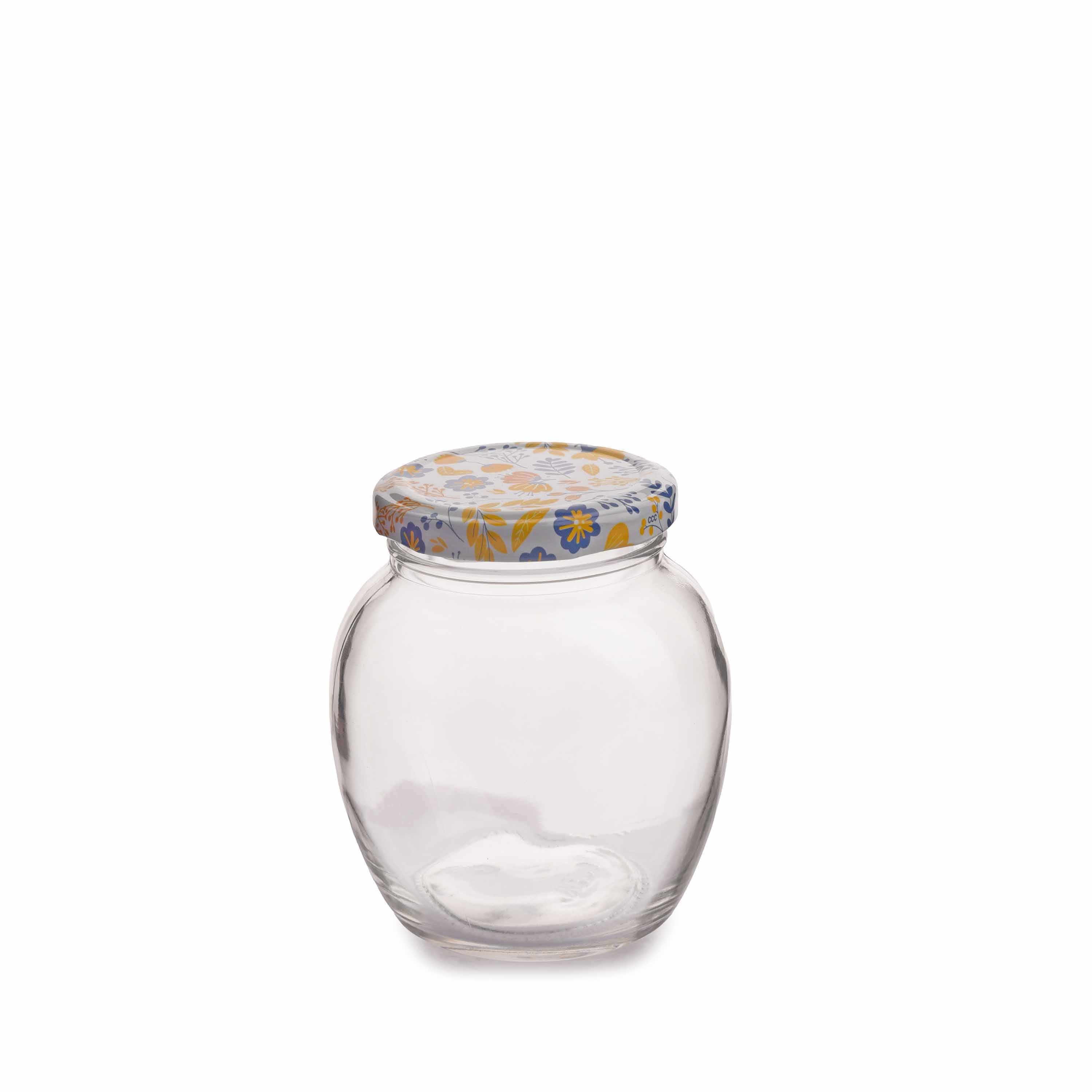 YERA Lucia Glass Jar JR375 - Yellow, 375ml, Set of 2/3 Pack