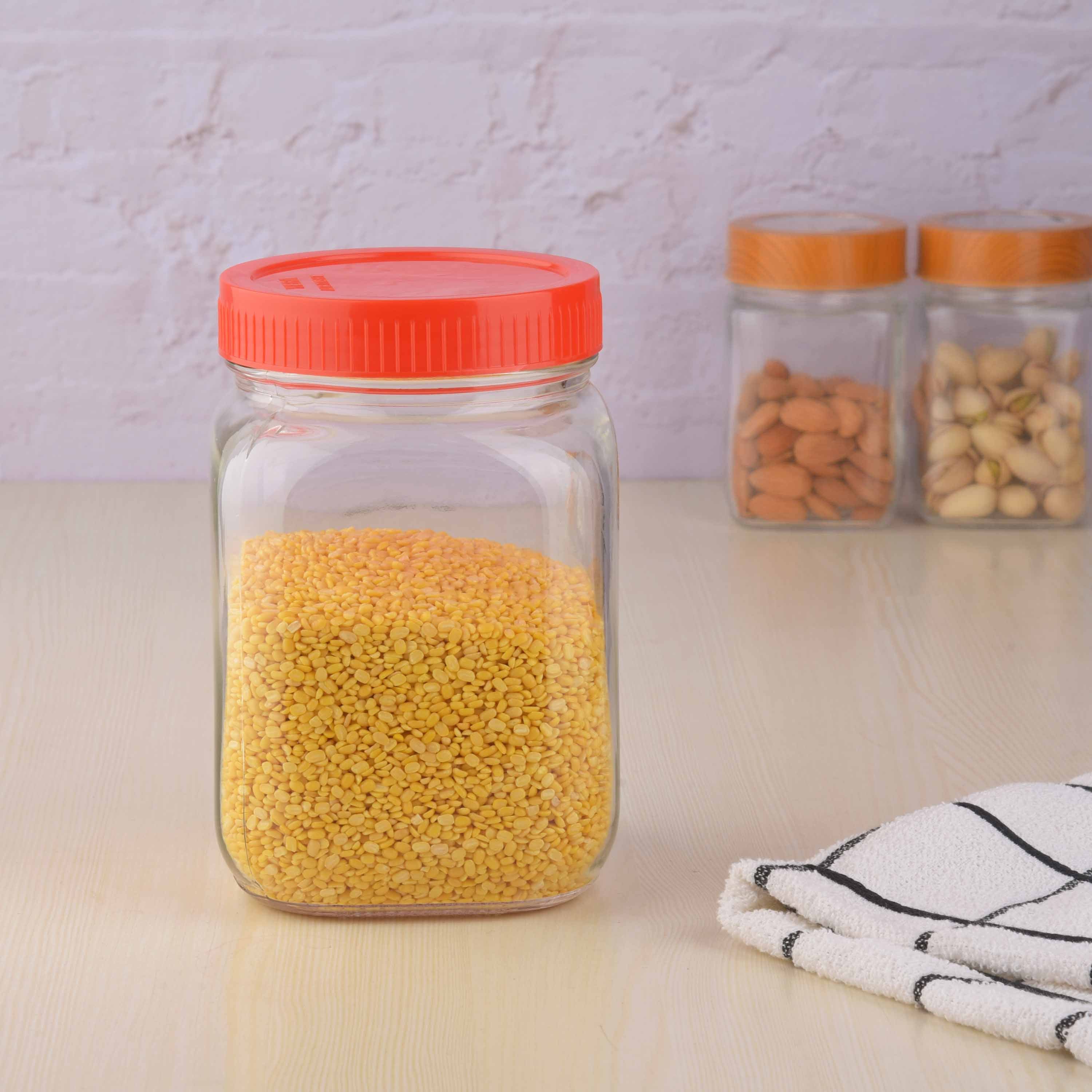 YERA Aahar Glass Storage Jars JS-2, 1010ml