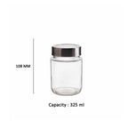 YERA KRM Series Glass Jars KRM-0300, 325ml, Set of 3 Pack