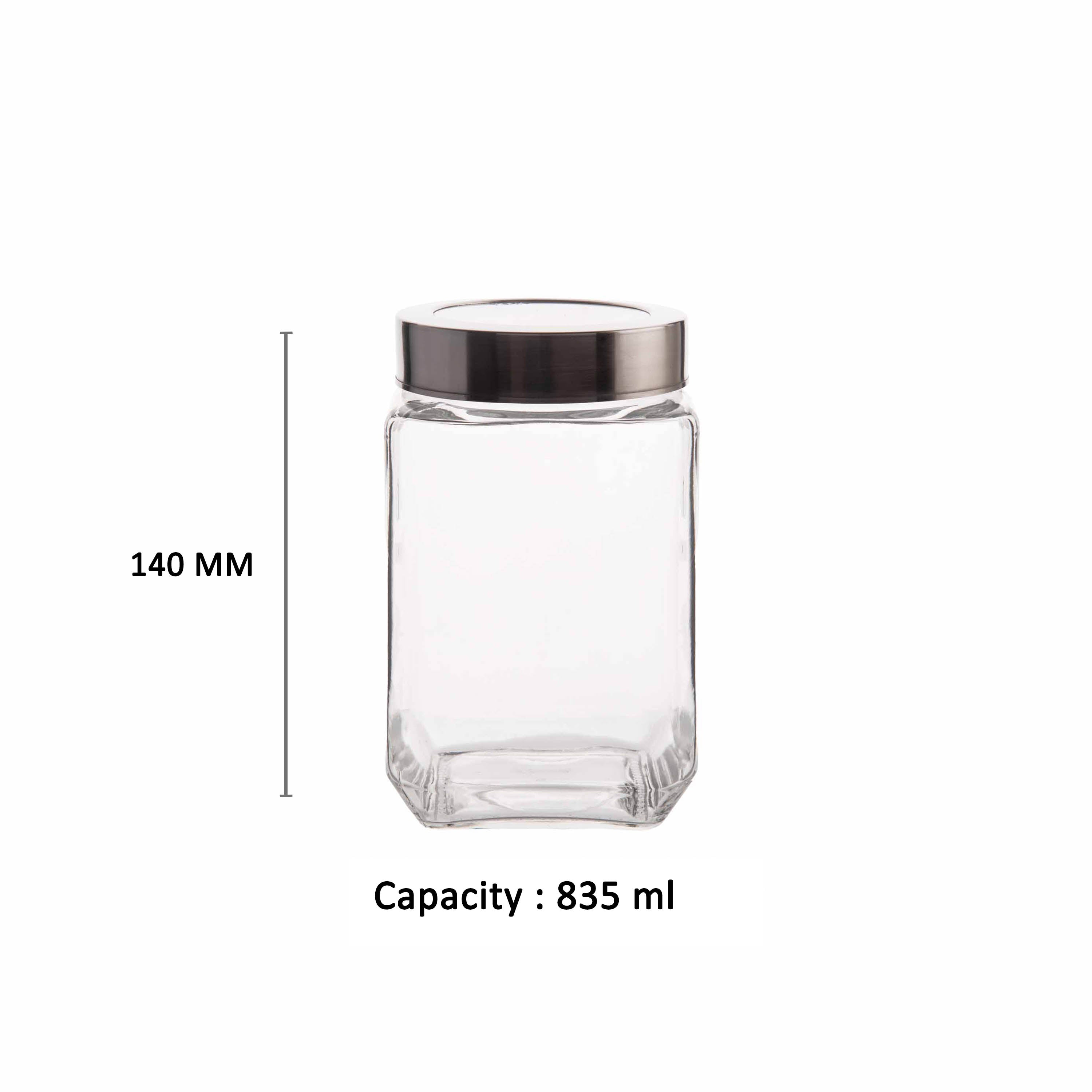 YERA KSM X-Series Glass Jars KSM-0800, 835ml, 1 pc Pack – Yera