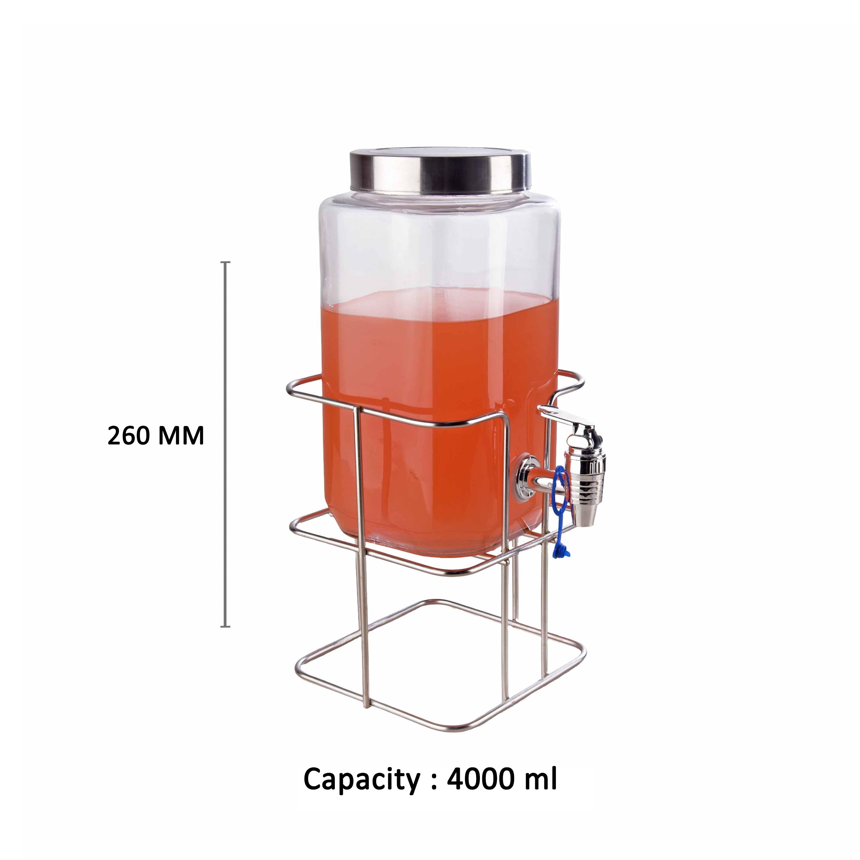 YERA Aquafresh Glass Jar (tap/stand) KSM-4000, 4000ml, 1 pc Pack