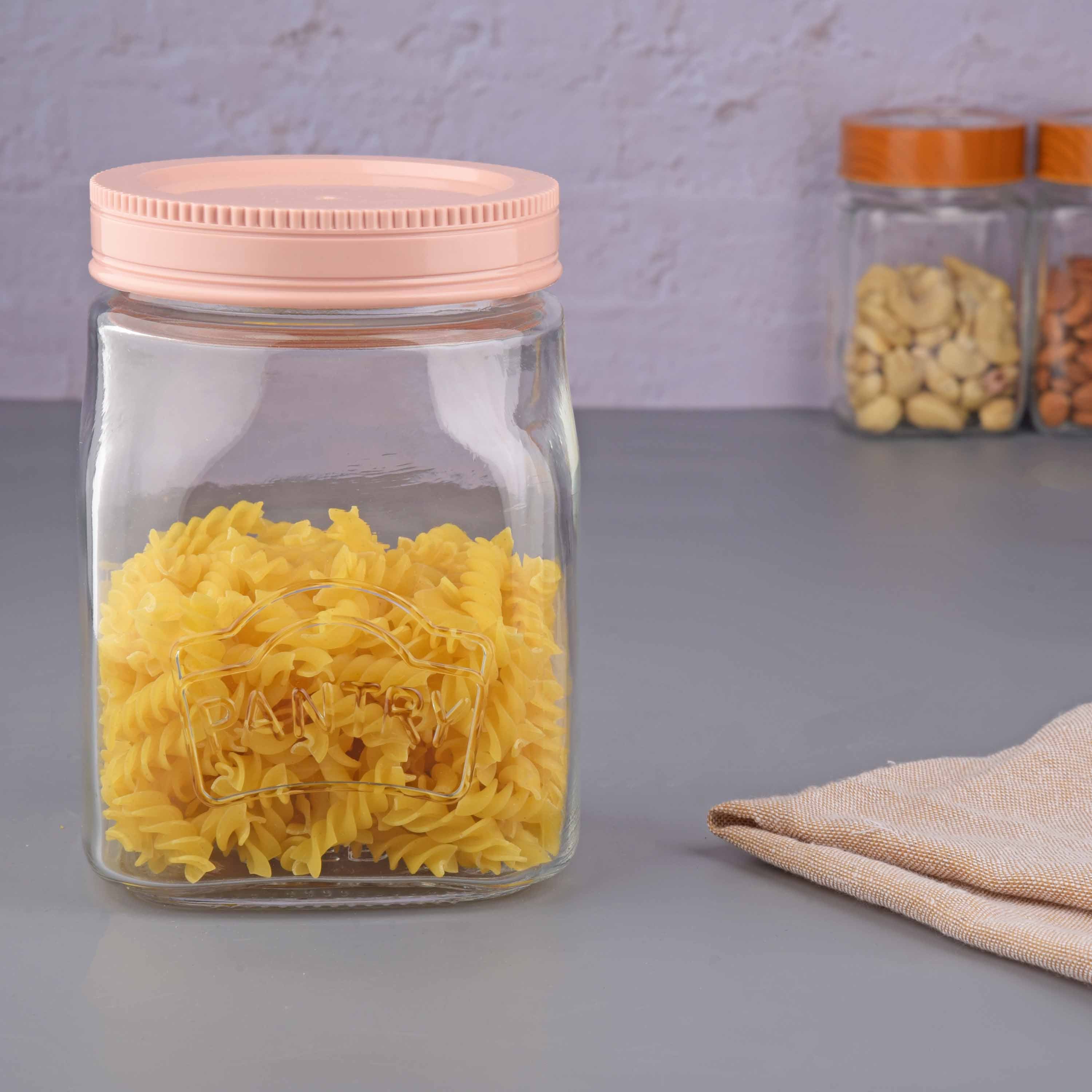 YERA Pantry Glass Storage Jar PJS-1500, 1500ml, 1 Pc Pack – Glass Kitchen Storage Jar
