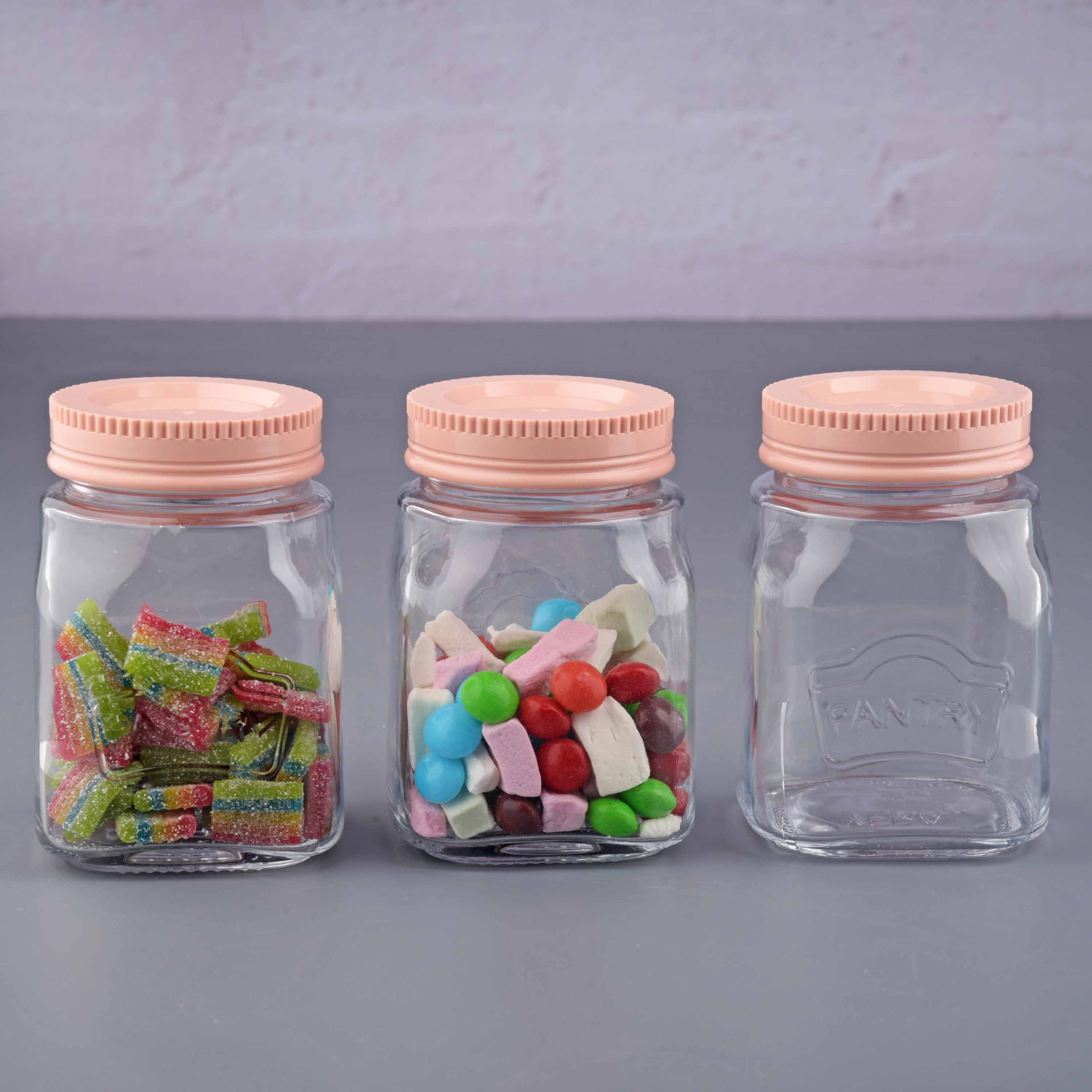 YERA Pantry Glass Storage Jar PJS-300, 300ml, Set of 3 Pack – Airtight Kitchen Pantry Jar