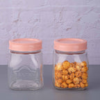 YERA Pantry Glass Storage Jar PJS-550, 300ml, Set of 2 Pack – Airtight Glass Kitchen Storage Jar