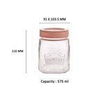 YERA Pantry Glass Storage Jar PJS-550, 300ml, Set of 2 Pack – Airtight Glass Kitchen Storage Jar