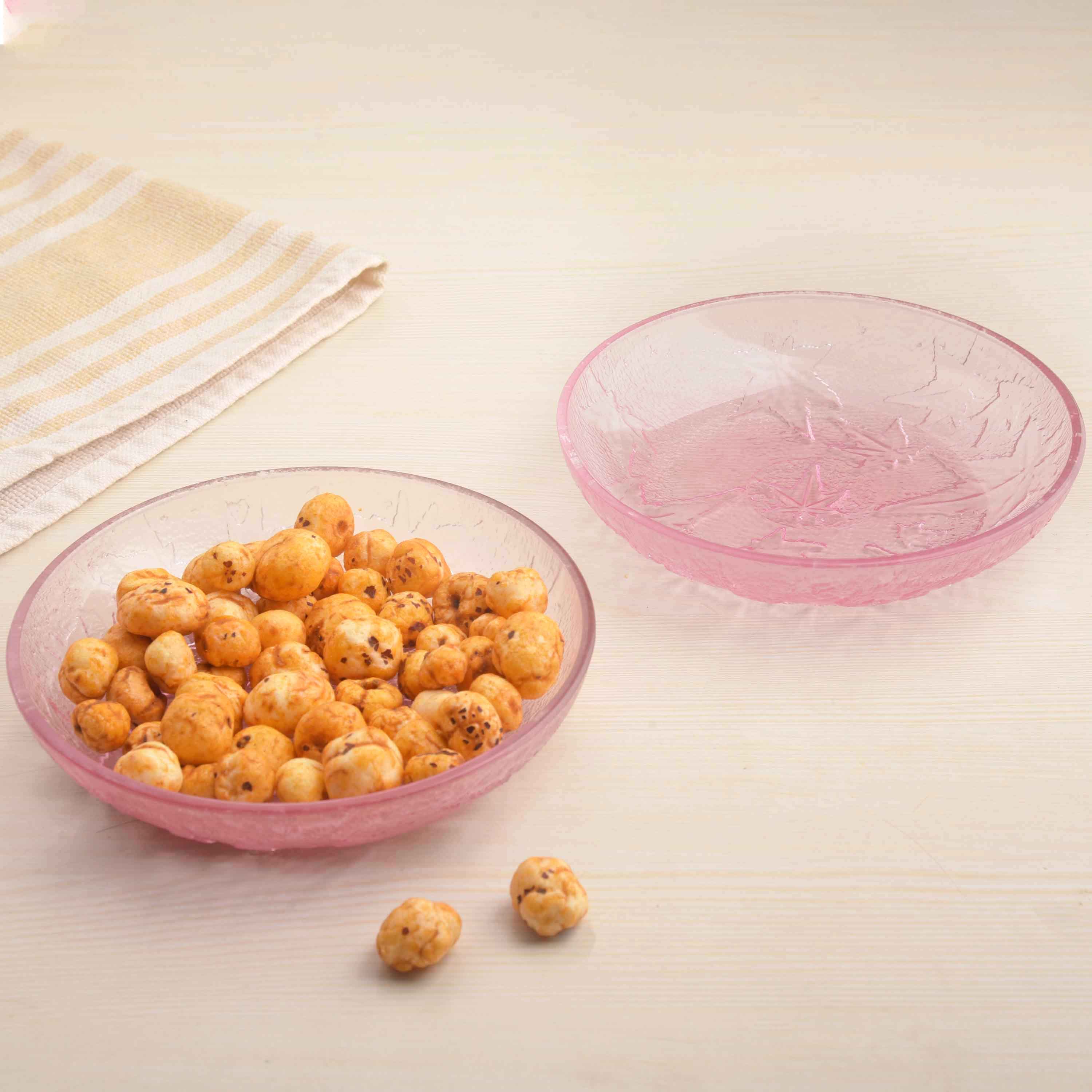 YERA Salsa Glassware B9ML Pink, 260ml, Set of 2 Pack – Glass Bowls for Serving & Gifting