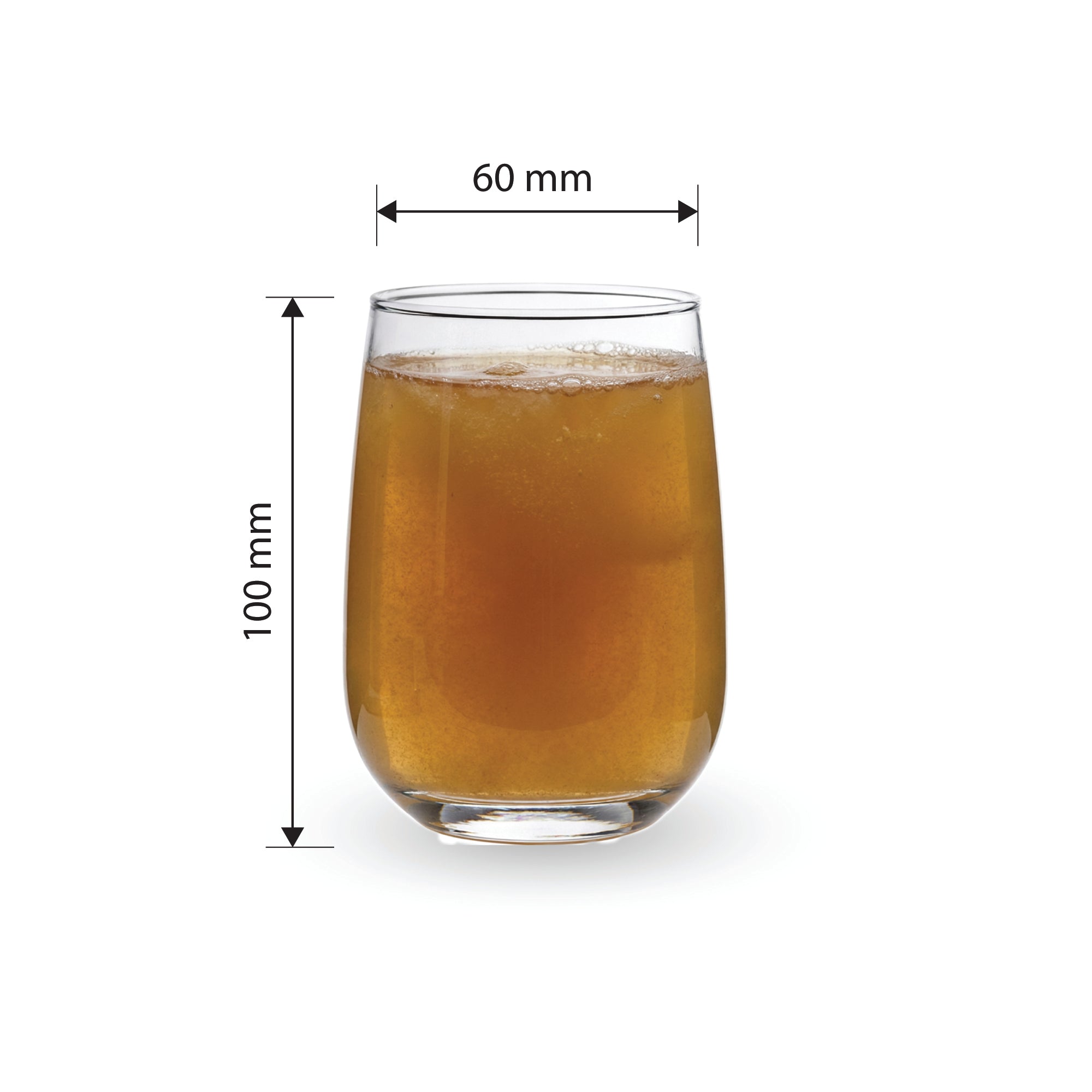 YERA Prima Berlin Plain Glass, 260ml, Set of 6 – Minimalist Glass Tumblers