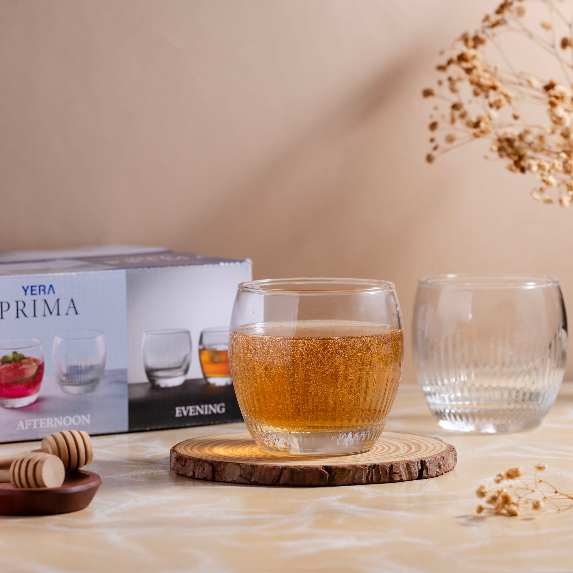 YERA Prima Naples Bar Glass, 335ml, Set of 6 – Bar & Restaurant Drinking Glasses