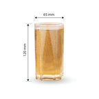 YERA Prima Pyramid Glass Tumbler, 275ml, Set of 6 – Textured Glass Tumblers
