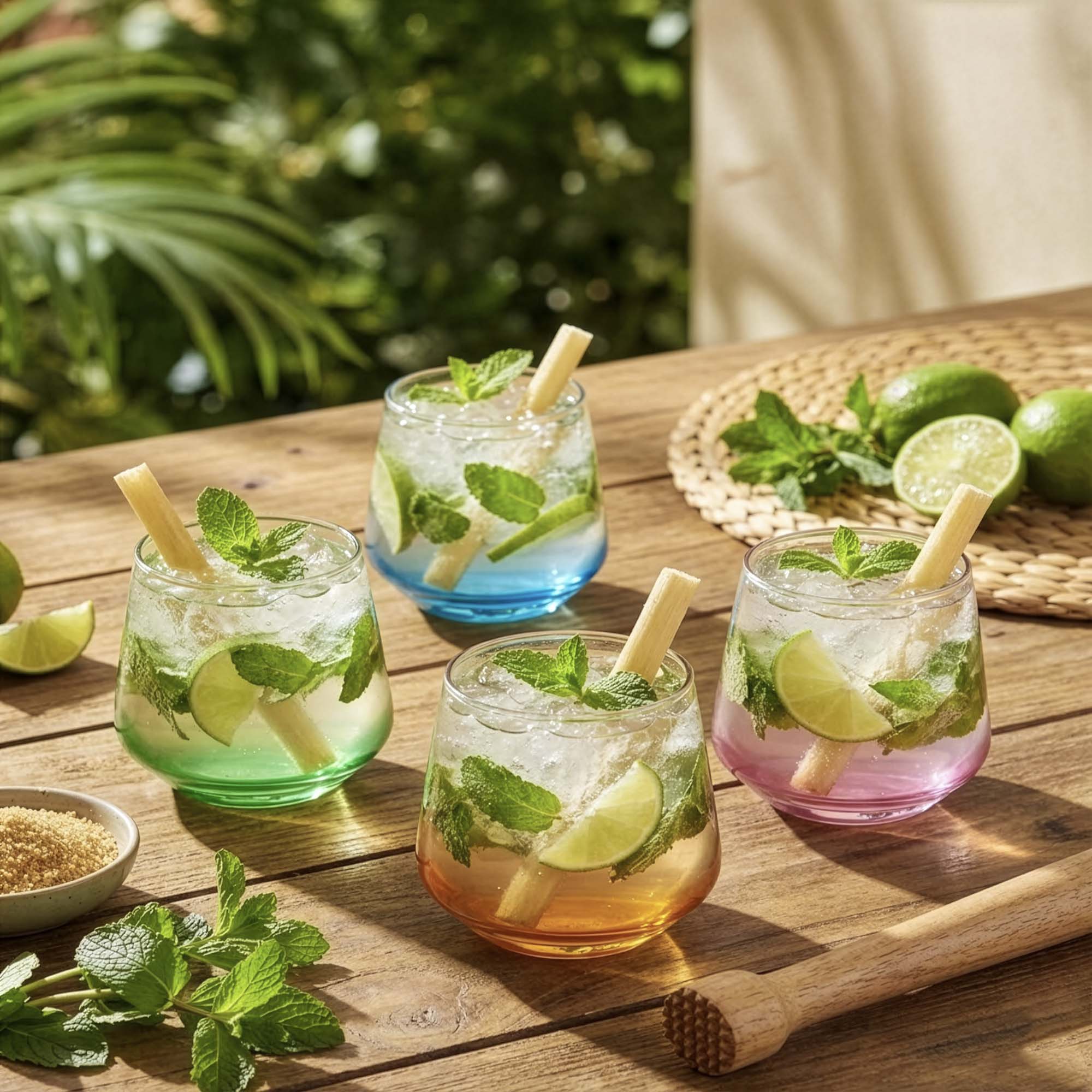 YERA Prima Morocco Green Bar Glass, 300ml, Set of 6 – Premium Color Glassware