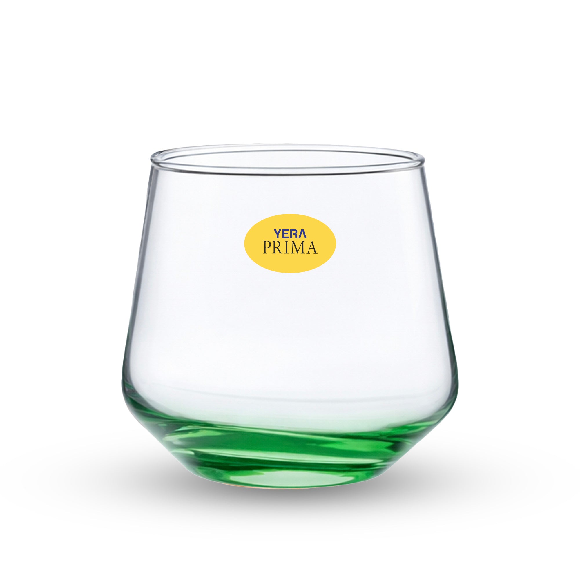 YERA Prima Morocco Green Bar Glass, 300ml, Set of 6 – Premium Color Glassware