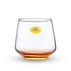 YERA Prima Morocco Orange Bar Glass, 300ml, Set of 6 – Party & Bar Glass Set