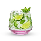 YERA Prima Morocco Pink Bar Glass, 300ml, Set of 6 – Designer Bar Glasses