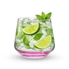 YERA Prima Morocco Pink Bar Glass, 300ml, Set of 6 – Designer Bar Glasses