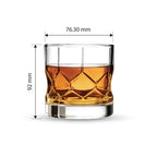 YERA Prima Geneva Whiskey Glass, 285ml, Set of 6 – Classic Whiskey Tumblers