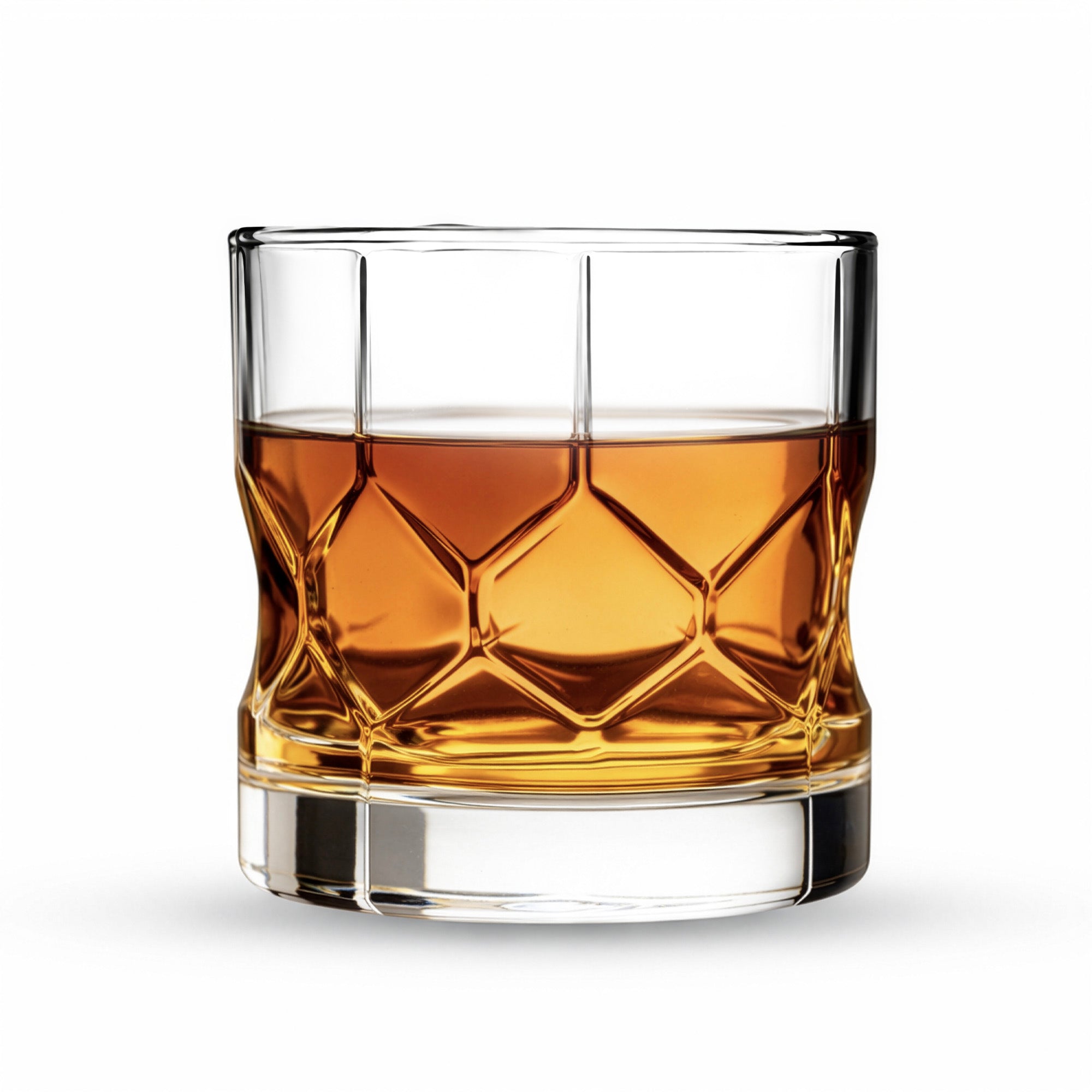 YERA Prima Geneva Whiskey Glass, 285ml, Set of 6 – Classic Whiskey Tumblers