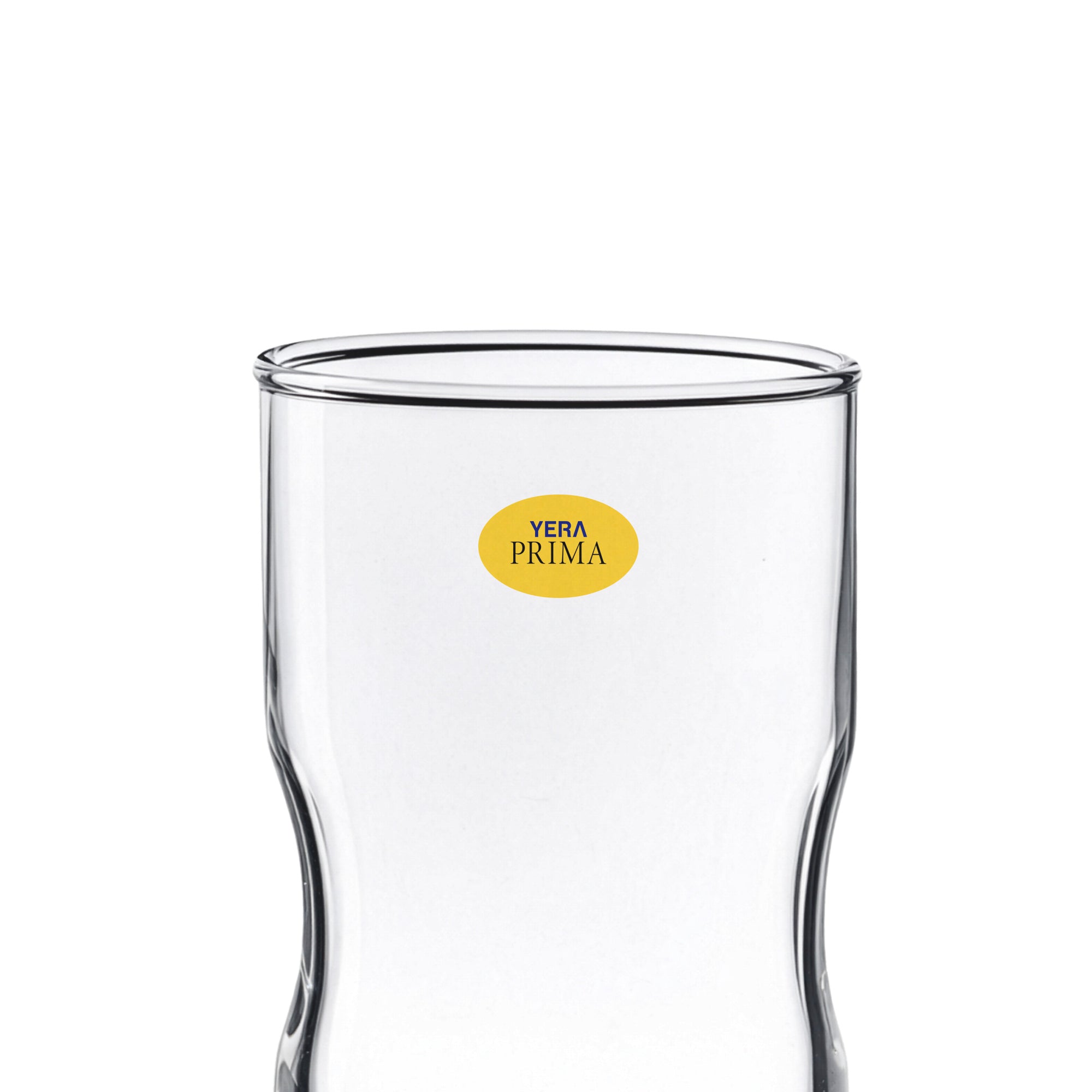 YERA Prima Austin Long Thumb Hold Glass, 285ml, Set of 6 – Ergonomic Grip Glasses