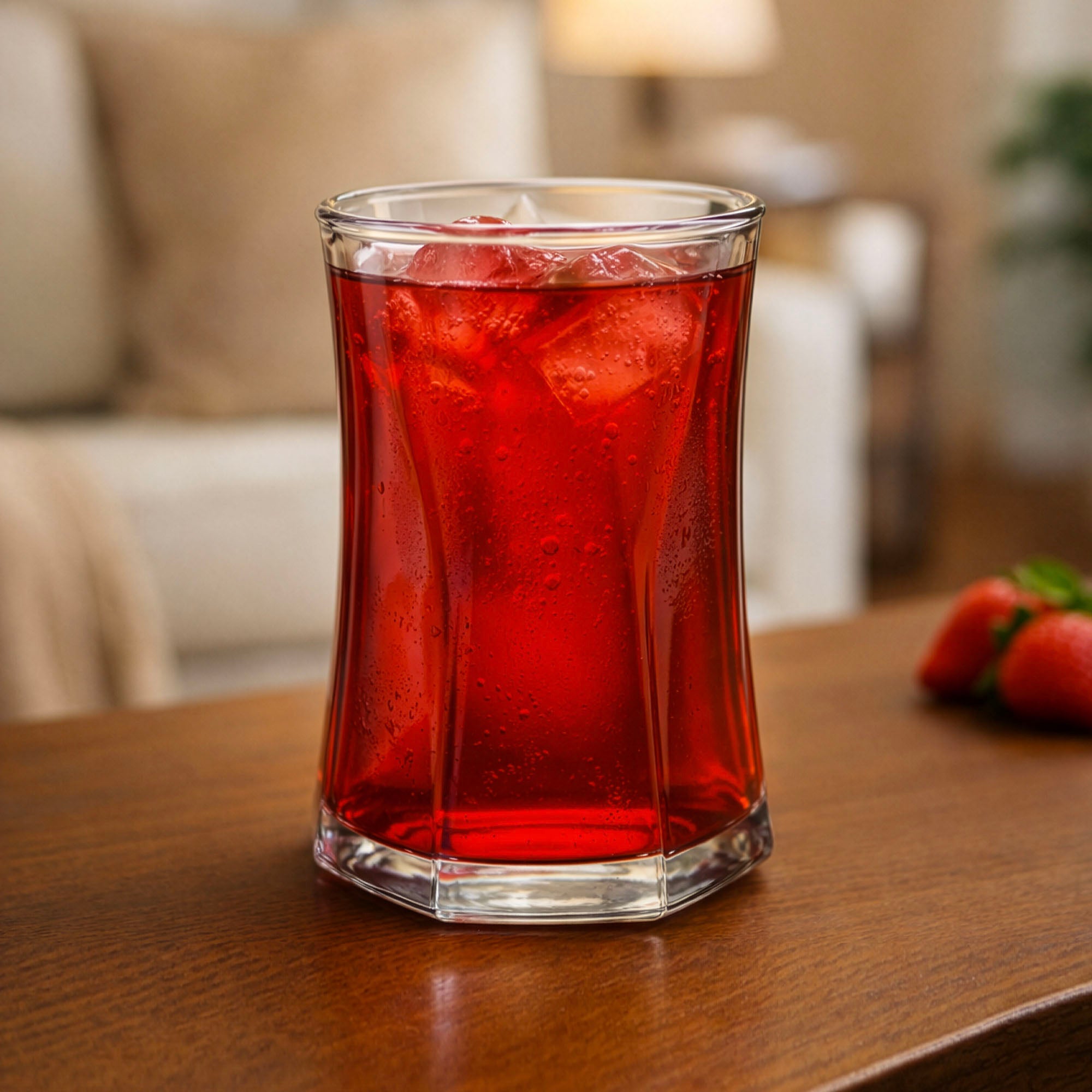 YERA Prima Valentino Glass Tumbler, 220ml, Set of 6 – Premium Tumbler Glass Set