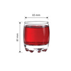 YERA Prima Belleza Juice Glass, 215ml, Set of 6 – Decorative Juice Glasses