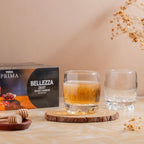 YERA Prima Belleza Juice Glass, 215ml, Set of 6 – Decorative Juice Glasses