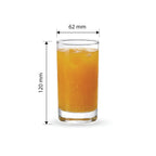 YERA Prima Invictus Juice Glass, 245ml, Set of 6 – Strong Base Juice Glass Set
