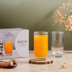 YERA Prima Invictus Juice Glass, 245ml, Set of 6 – Strong Base Juice Glass Set