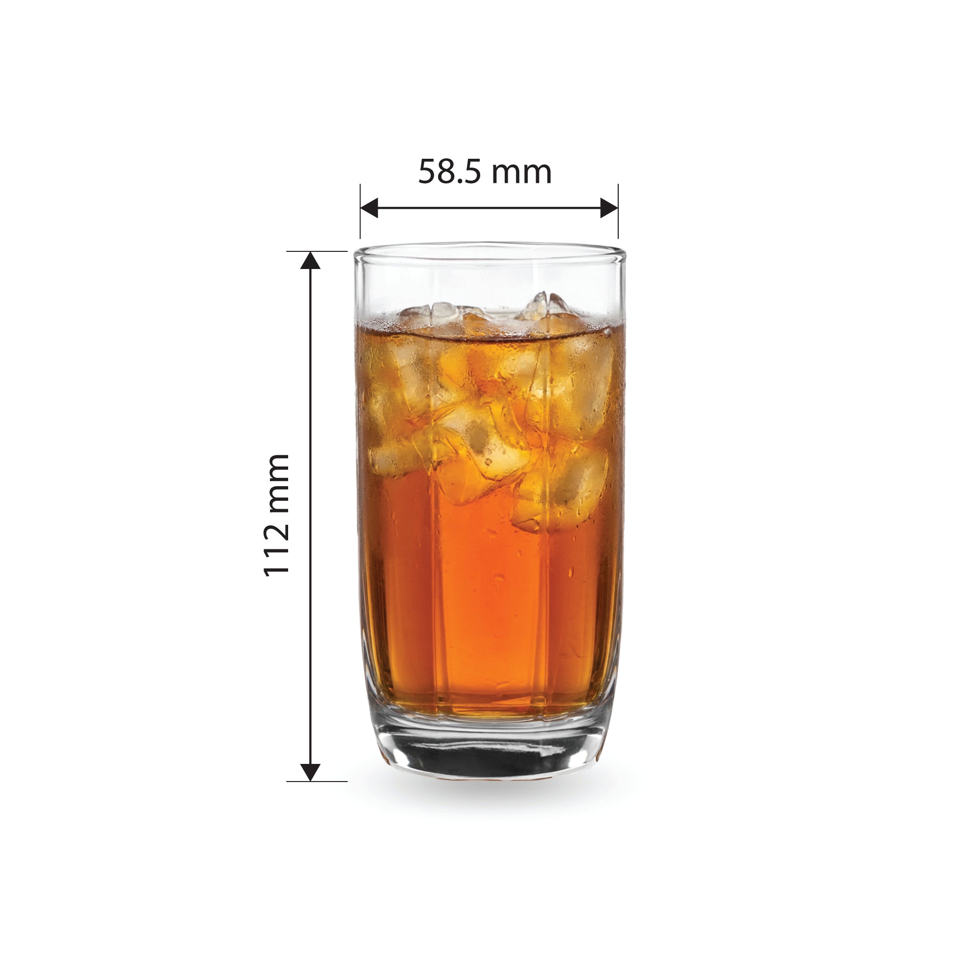 YERA Prima Lisbon Beverage Glass, 230ml, Set of 6 – Everyday Drinking Glasses