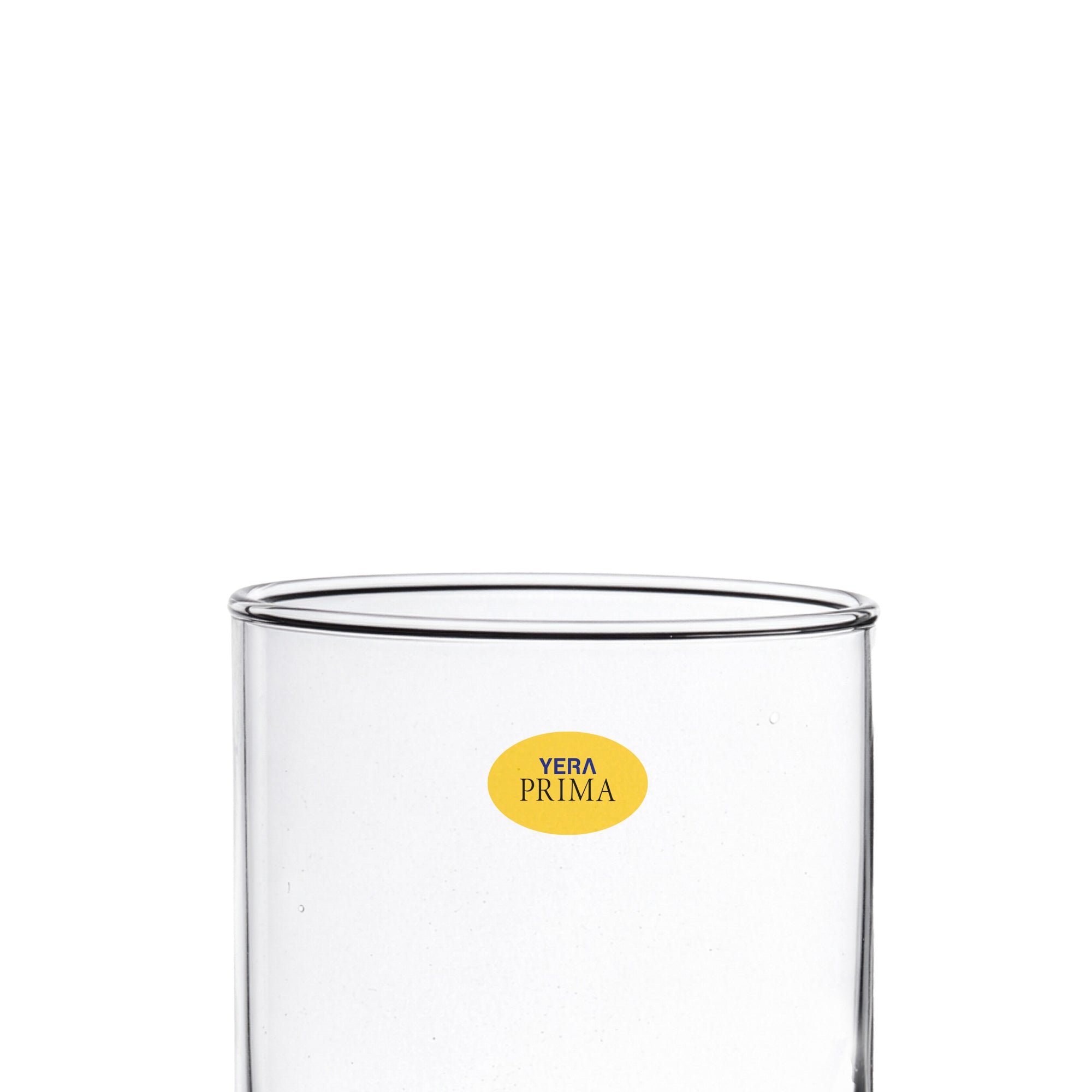 YERA Prima Aqua Water Glass, 245ml, Set of 6 – Clear Drinking Glasses