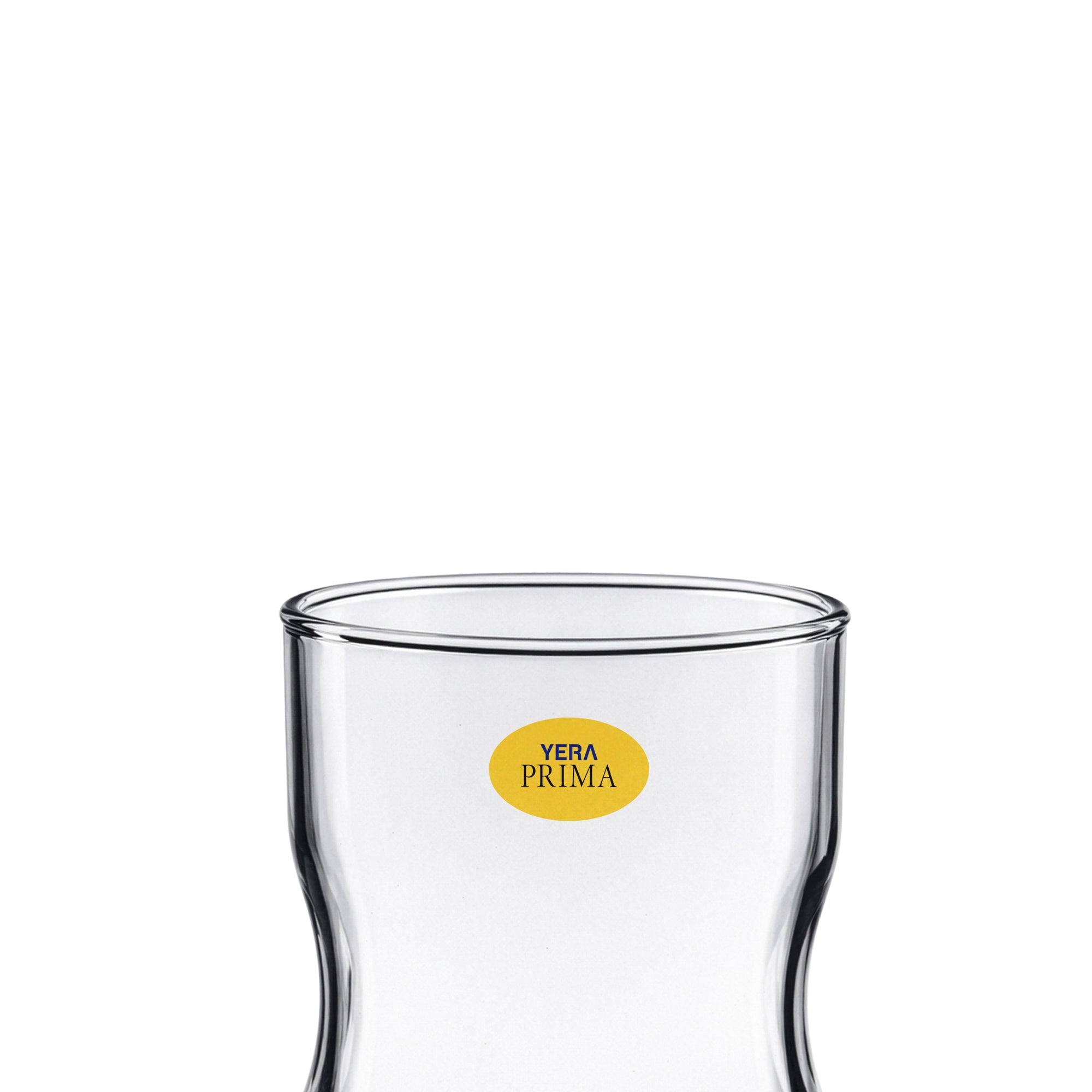 YERA Prima Austin Short Thumb Hold Glass, 245ml, Set of 6 – Easy Grip Drinking Glasses