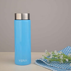 YERA Aqua Bliss Glass Water Bottle WB750, 750ml – Coated Drinking Bottle