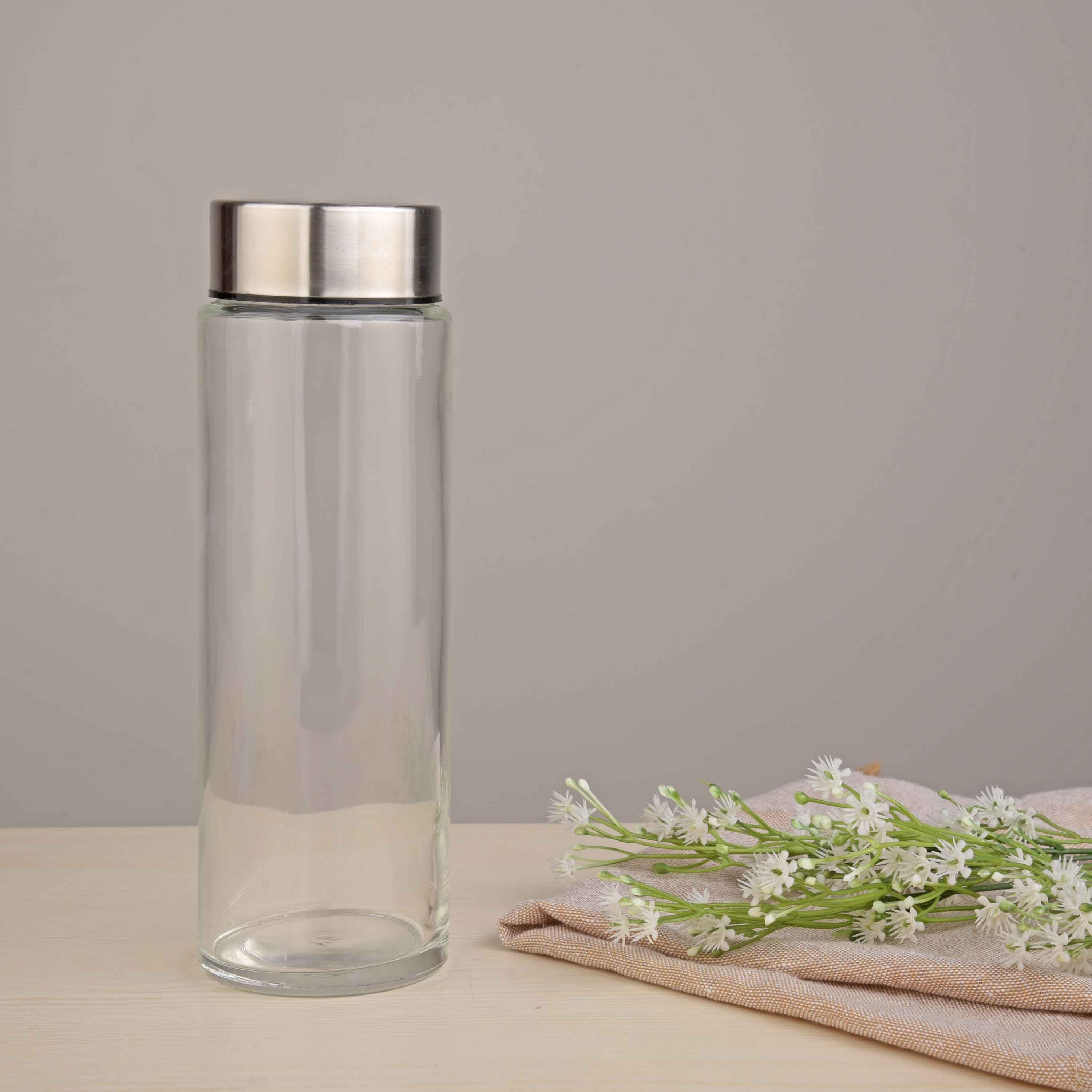 YERA Aqua Bliss Glass Water Bottle WB750 – Plain Water Bottle for Daily Use